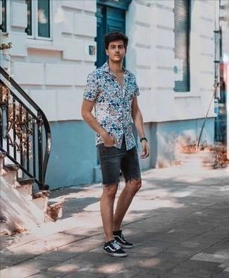 Floral light tone Shirts with Shorts