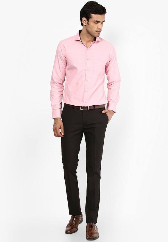 Pink Shirts with Black Pants 1