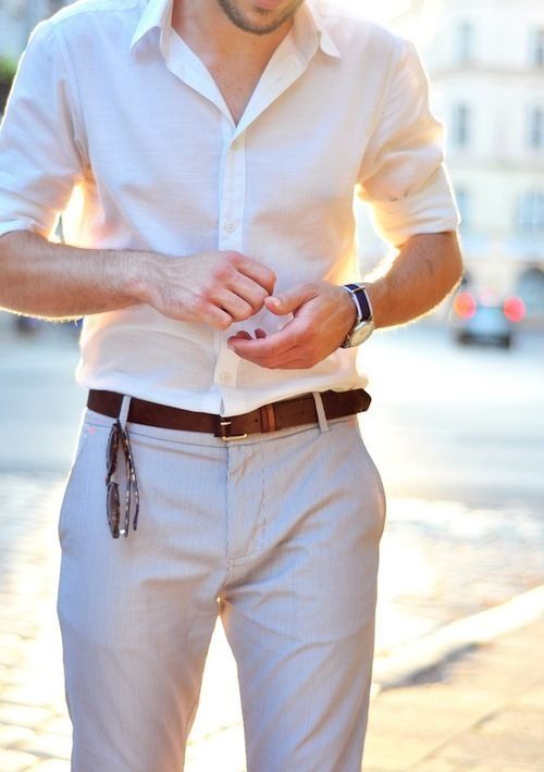 Cream Colour Chinos with matching shirt 1