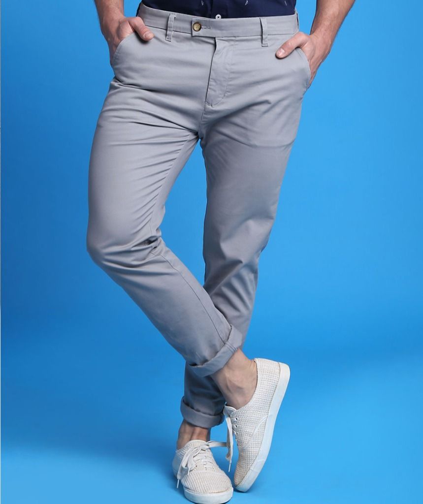 Grey Chinos with matching Shirts