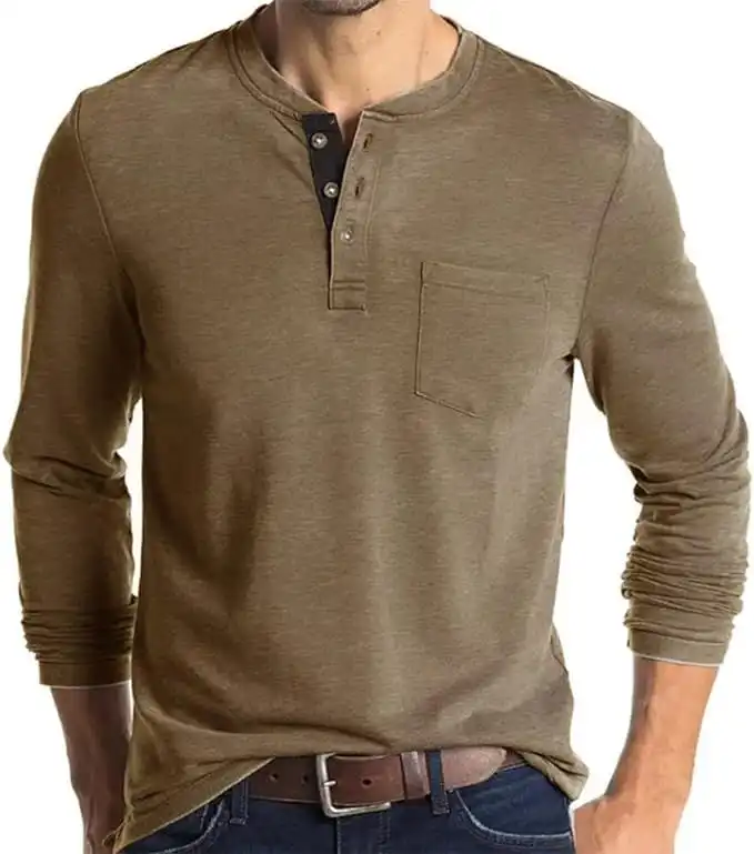 Henley Neck T shirts