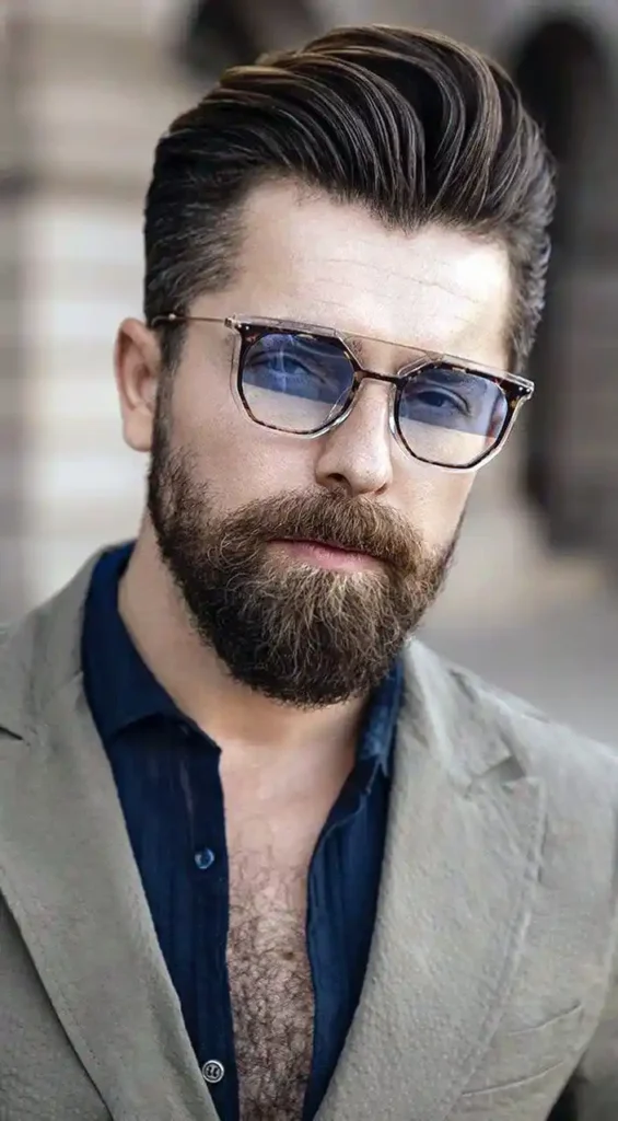 Rectangle shape beard Style