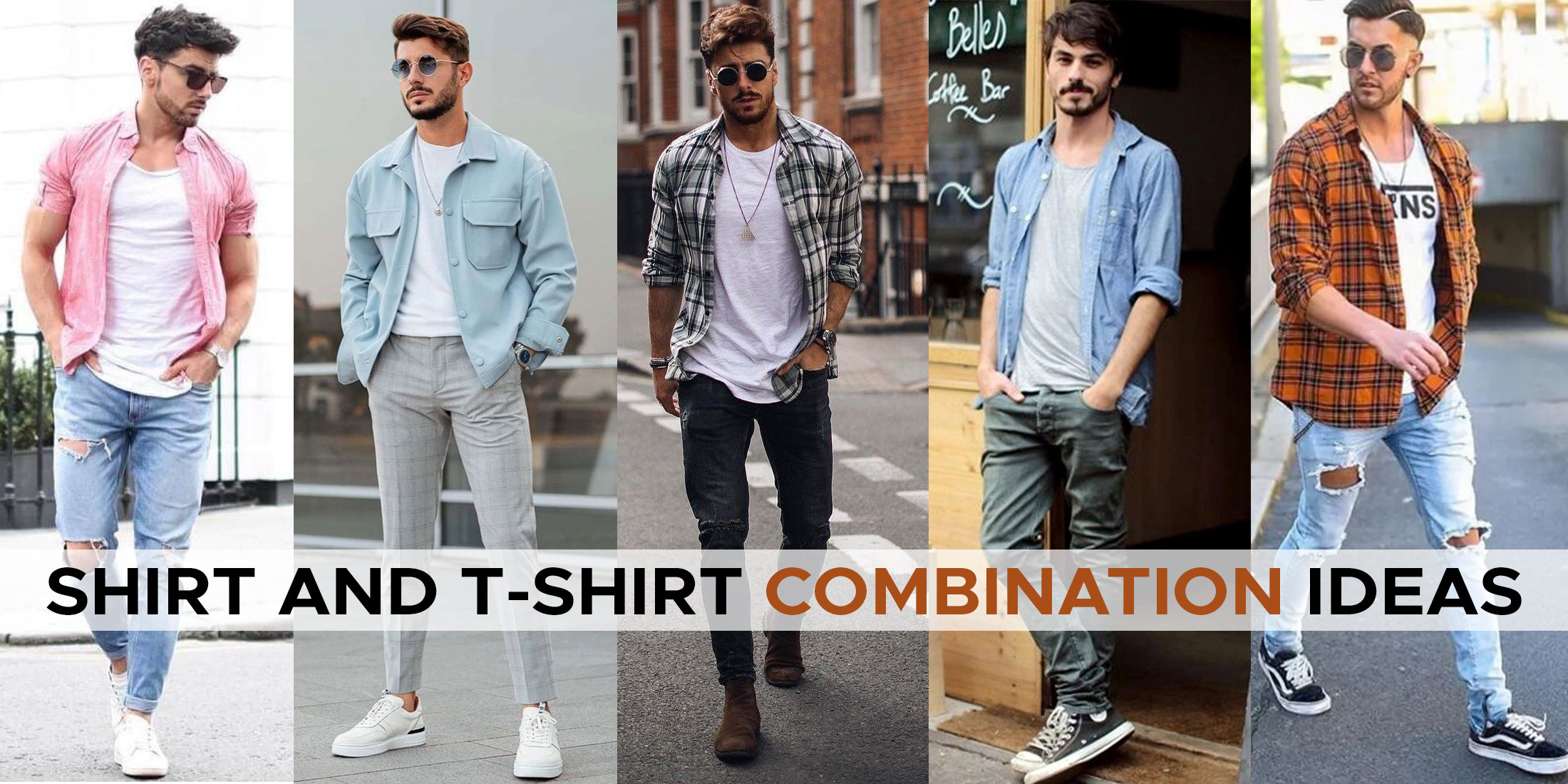 Shirt and T-shirt Combination for Men