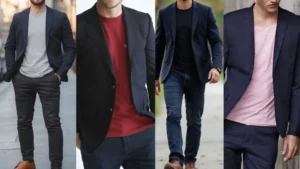 Blazer And T Shirt Combination