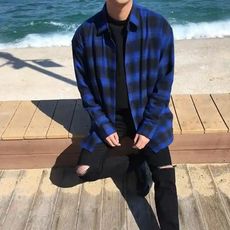 Blue shirt with graphics or black t shirts