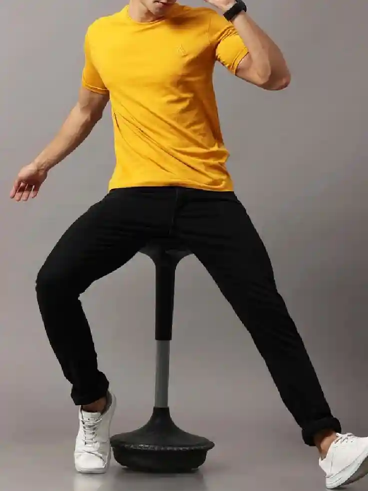 With Trousers in black