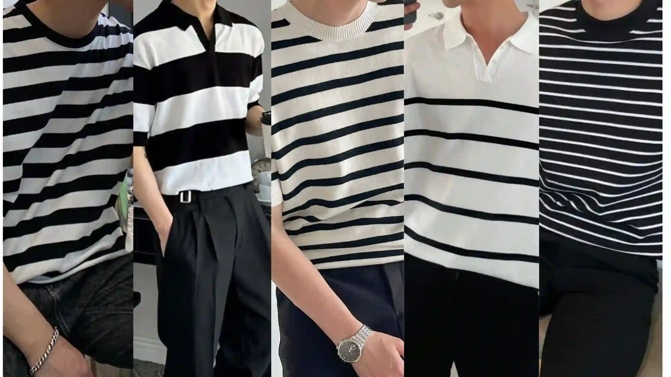 Unique Ways to Style Black and White Stripes T-Shirt