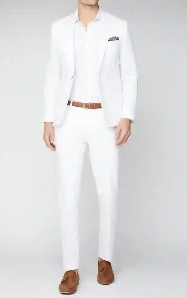 white Blazer with White shirts
