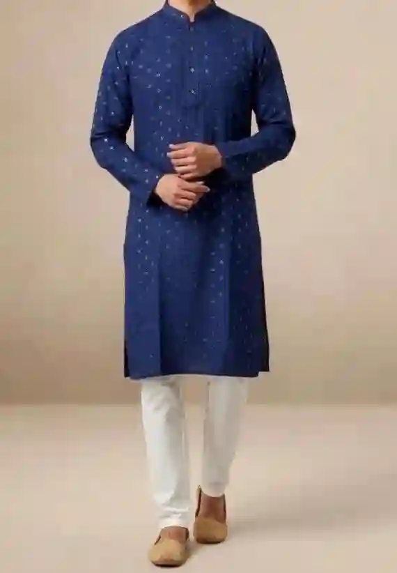 Simple Kurta Pyjama Vintage Engagement Style