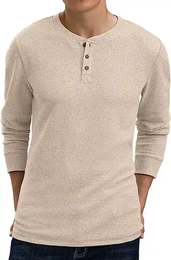 Henley Neck T shirts 1